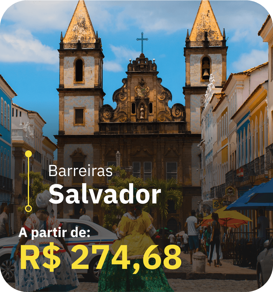 Barreiras - Salvador A partir de R$ 274,68
