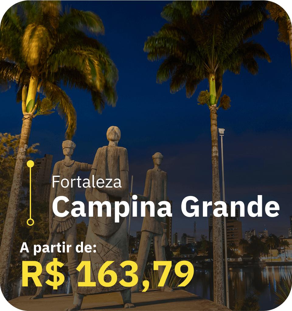Fortaleza - Campina Grande A partir de R$ 163,79